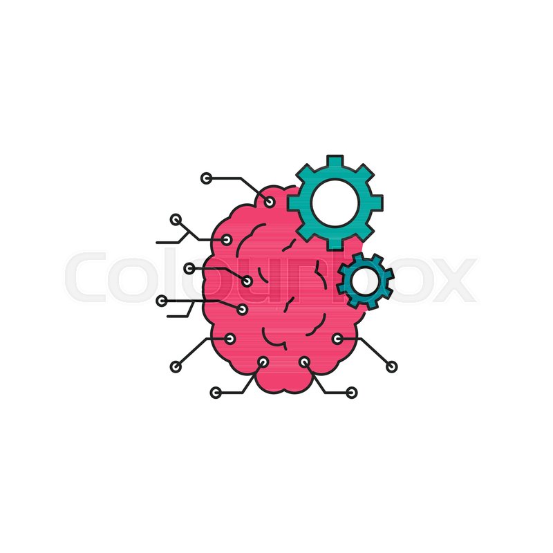 800x800 Machine Learning Icon Cartoon Machine Stock Vector Colourbox