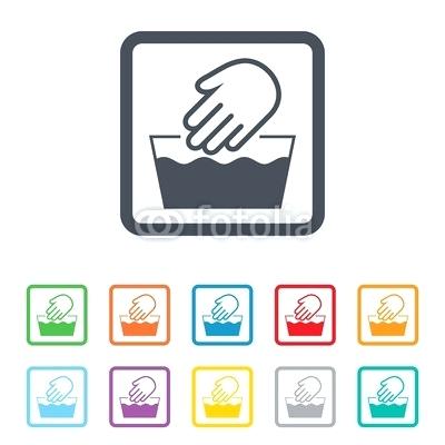 400x400 Hand Wash Sign