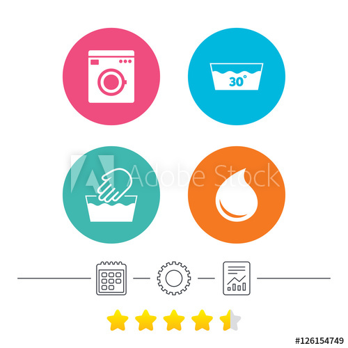 500x500 Hand Wash Icon Machine Washable