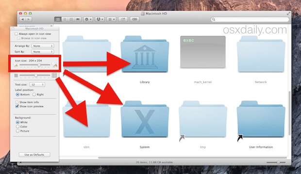 620x359 Increase The Size Of Mac Os X Desktop Icons