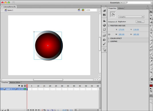 535x387 How To Create And Modify Graphic Symbols In Adobe Flash
