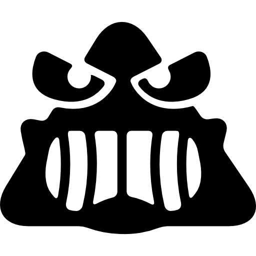 512x512 Triangular Angry Face Emoticon Icons Free Download