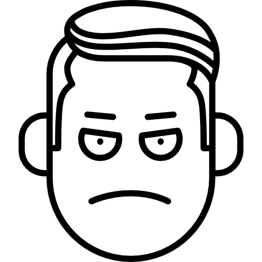 512x512 Severe, Gestures, Faces, Angry, Mad, Sober Icon