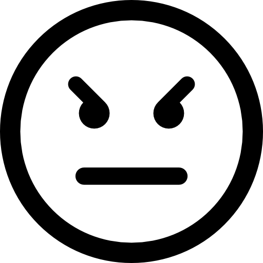 512x512 Angry Flat Icon