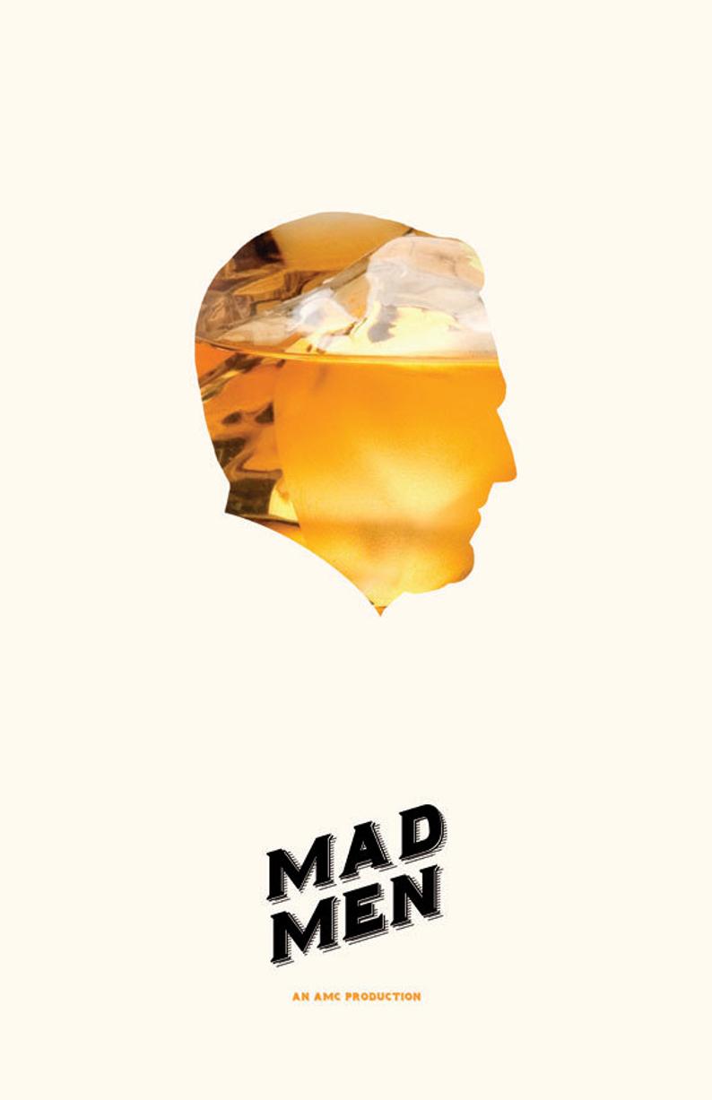 Mad Men Tv Icon Poster Etsy 794x1227 Mad Men Tv Icon Poster Etsy