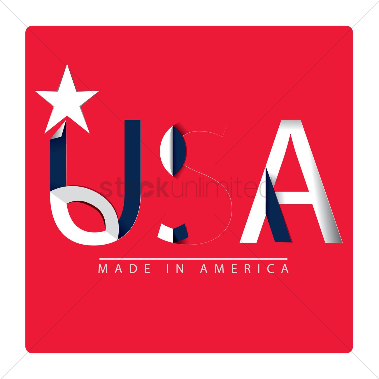 1300x1300 Made In Usa Icon Vector Image