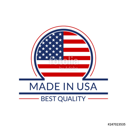 Made In Usa Icon With American Flag Best Quality Logo Or Badge 500x500 Made In Usa Icon With American Flag Best Quality Logo Or Badge