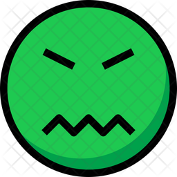 256x256 Madness Emoji Icon Of Colored Outline Style