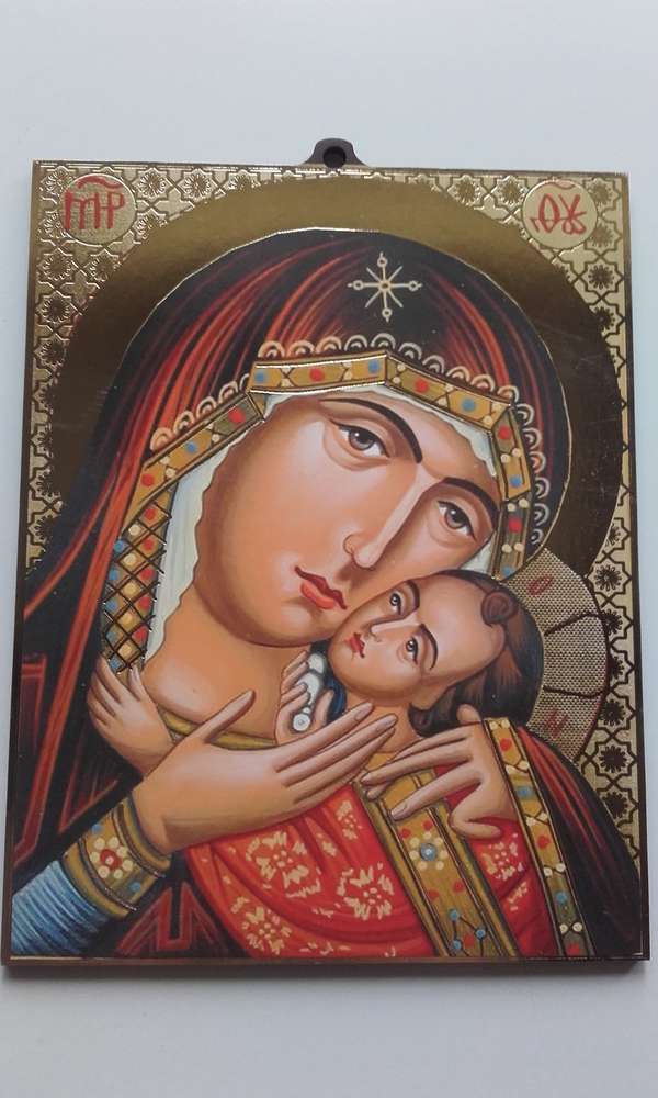 Madonna And Child With Scroll Icon 600x1000 Madonna And Child With Scroll Icon