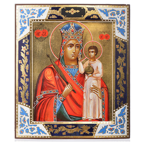 500x500 Russian Icon Madonna Of Humility, Xix Century Panel Online Sales