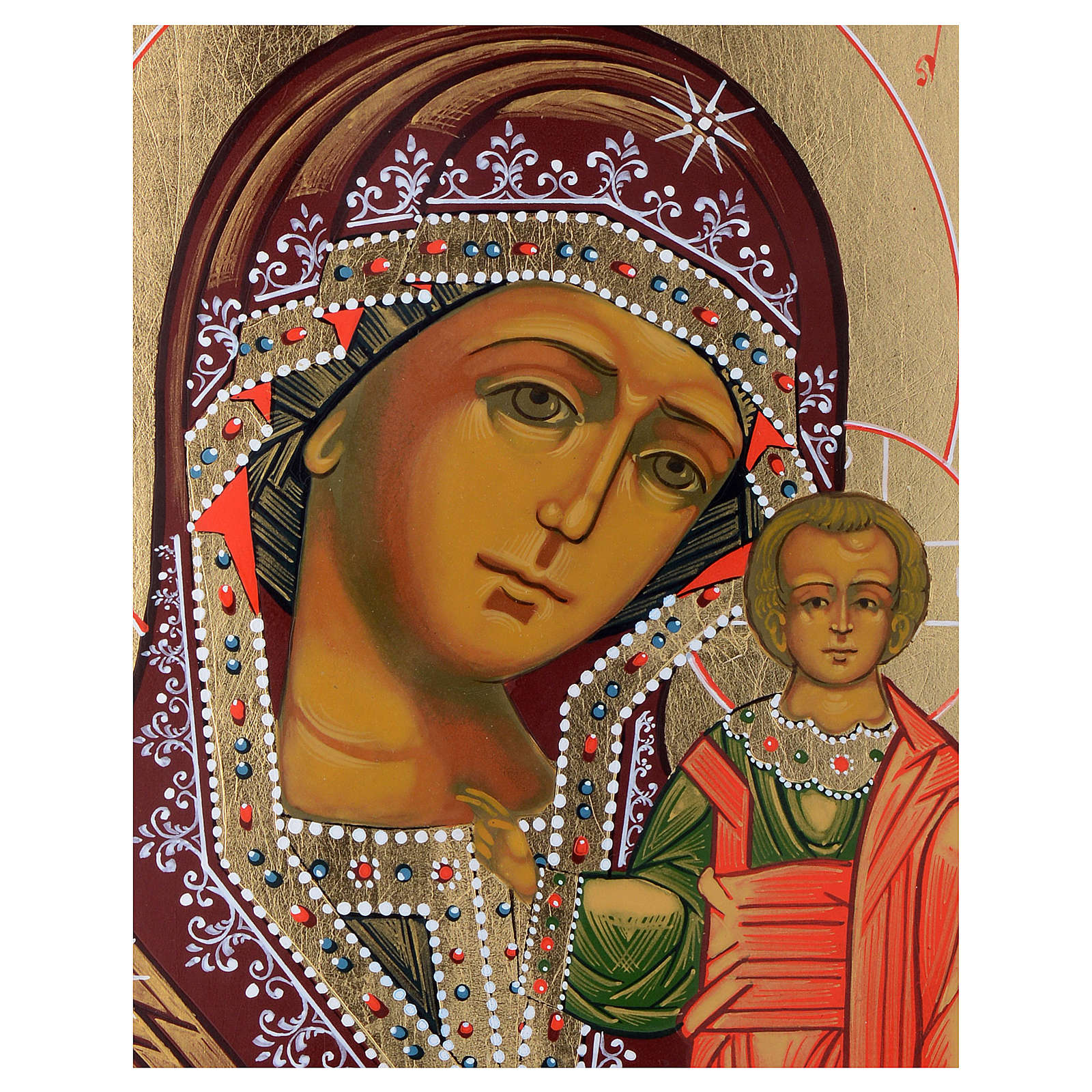1600x1600 Russian Icon Madonna Of Kazan, Xix Century Panel Online Sales