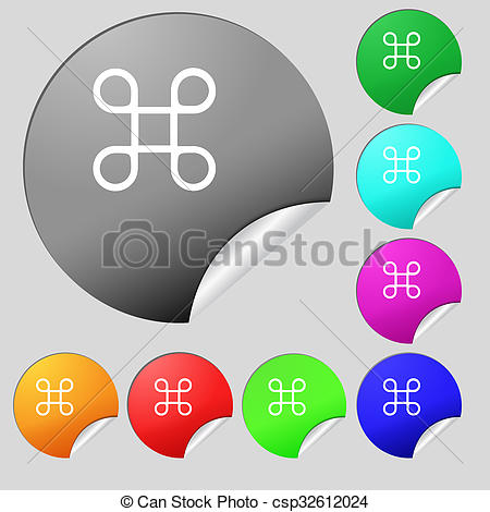 450x470 Keyboard Maestro Icon Set Of Eight Multi Colored Round Buttons