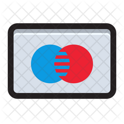 256x256 Credit Card Maestro Icon Of Colored Outline Style