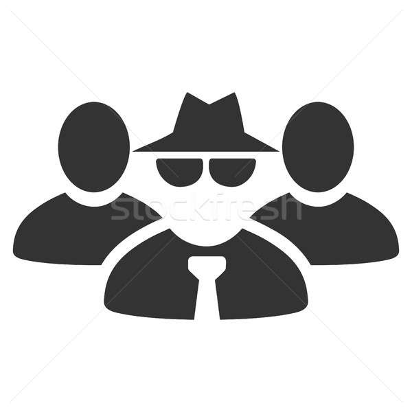 600x600 Mafia People Group Flat Icon Stock Photo Victor Ivlichev