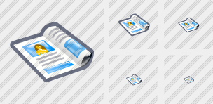 304x148 Magazine Icon Aqua Professional Stock Icon And Free Sets