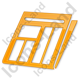 256x256 Magazine Plain Orange Icon, Pngico Icons