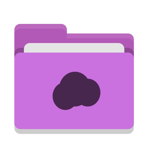 512x512 Folder, Magenta, Mail, Cloud Icon Free Of Papirus Places