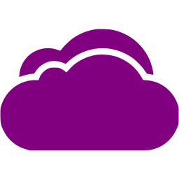 256x256 Purple Cloud Icon