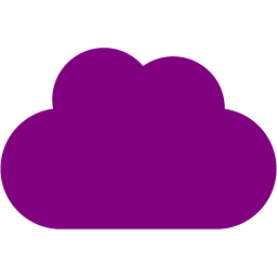 256x256 Purple Cloud Icon
