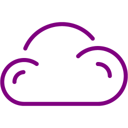 256x256 Purple Cloud Icon