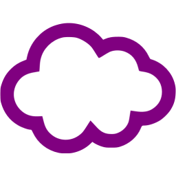 256x256 Purple Cloud Icon