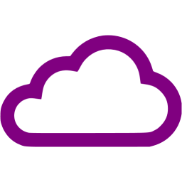 256x256 Purple Clouds Icon
