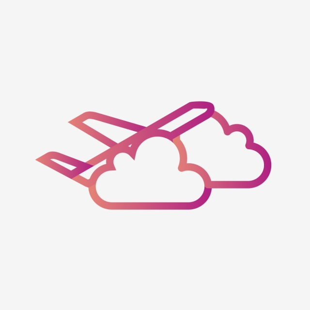 640x640 Vector Plane Cloud Icon, Cloud, Plane, Travel Png And Vector