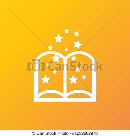 450x470 Magic Book Icon Symbol Flat Modern Web Design With Long Shadow