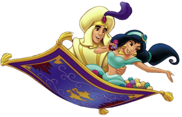 631x409 Aladdin And Jasmine On The Magic Carpet Icons Png