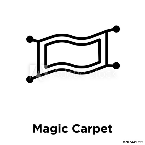 500x500 Magic Carpet Icon Isolated On White Background