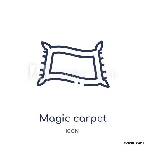 500x500 Magic Carpet Icon From Religion Outline Collection Thin Line