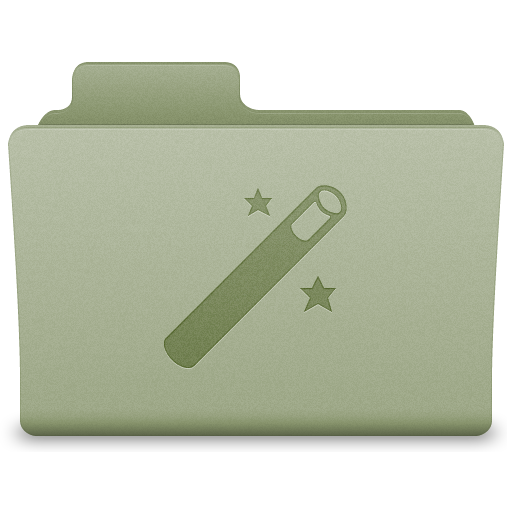 512x512 Green Magic Folder Icon