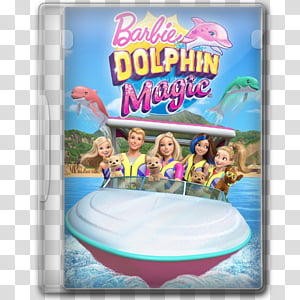 300x300 Barbie Dolphin Magic Folder Icon Transparent Background Png