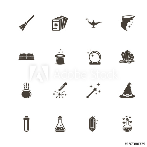 Magic Icons Perfect Black Pictogram On White Background Flat 500x500 Magic Icons Perfect Black Pictogram On White Background Flat