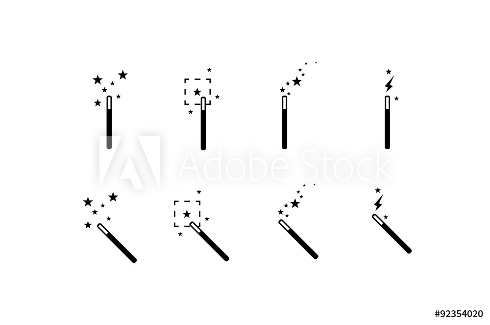 1000x663 Fotografie, Obraz Icon Pack Set Of Magic Wand Selection Tool