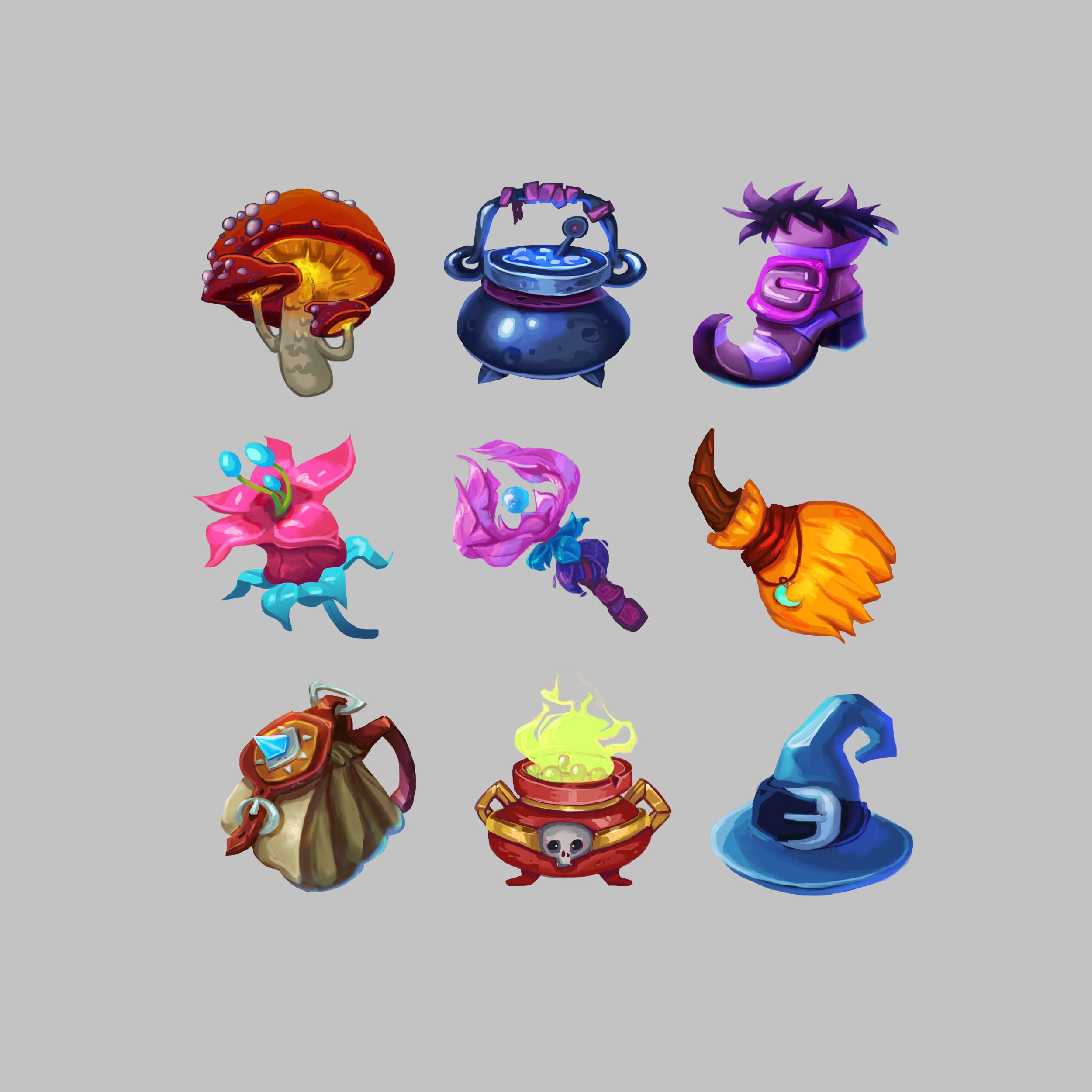 2500x2500 Magic Icons Pack Game Art Props In Icon Pack, How To Draw