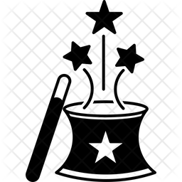 256x256 Magic Icon Of Glyph Style