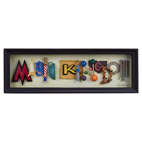 470x470 Magic Kingdom Icon Letters Shadowbox