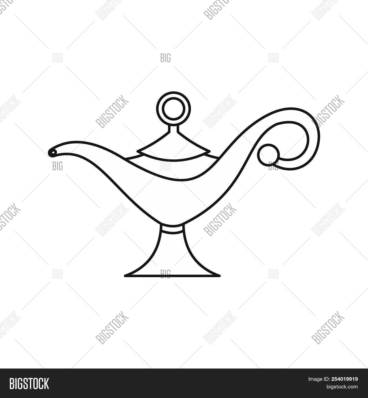 Magic Lamp Icon at Vectorified.com | Collection of Magic Lamp Icon free ...