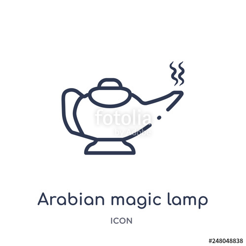 Arabian Magic Lamp Icon From Religion Outline Collection Thin 500x500 Arabian Magic Lamp Icon From Religion Outline Collection Thin