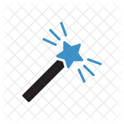 256x256 Magic Stick Icon Of Flat Style