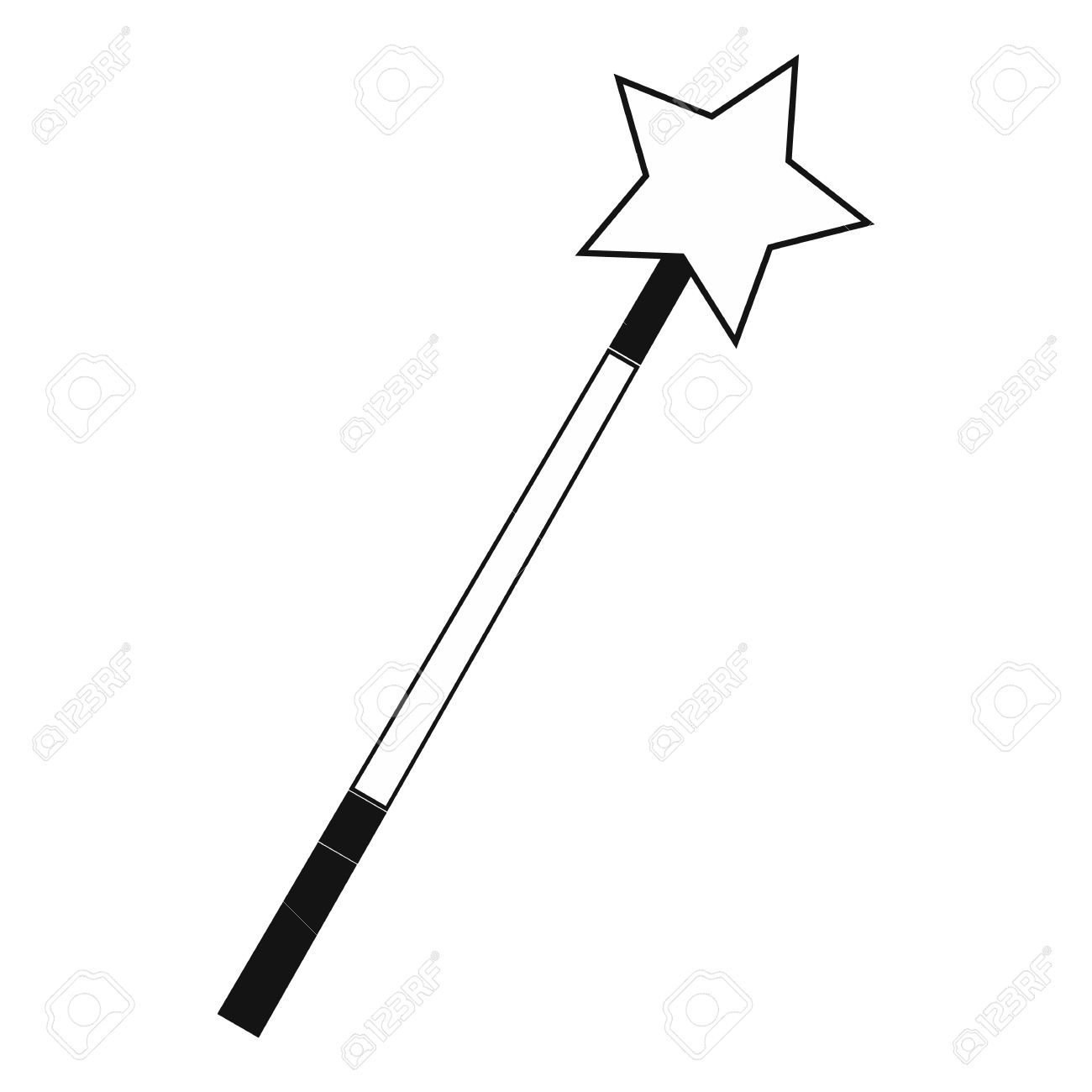 1300x1300 Magic Wand Black Simple Icon Clipart Station