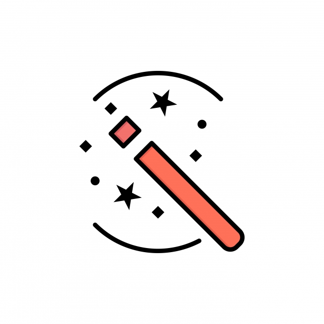 640x640 Tricks, Solution, Magic, Stick Flat Color Icon Vector Icon Ban Png