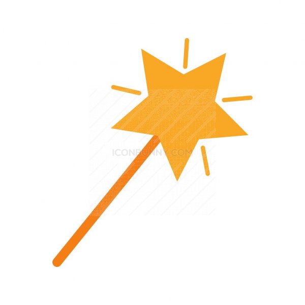 600x600 Magic Wand Tool Flat Multicolor Icon