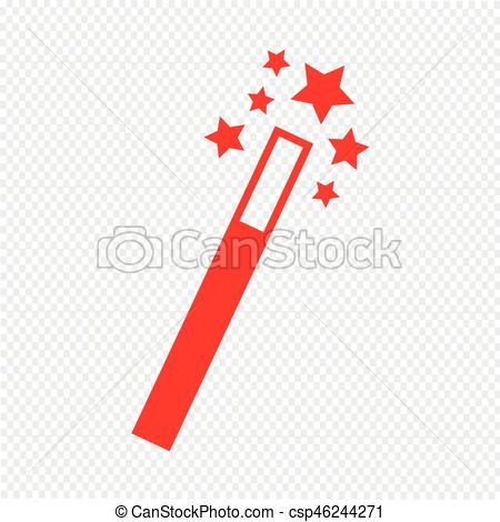 450x470 Magic Wand Icon Vector Illustration