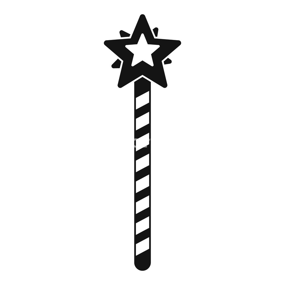 1000x1000 Magic Wand Icon Simple Illustration Of Magic Wand Vector Icon