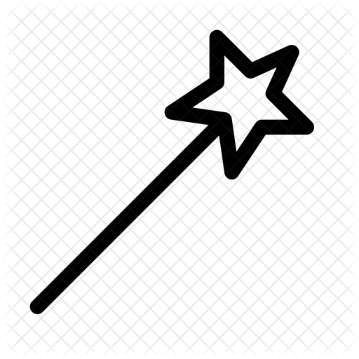 512x512 Magic Wand Icon Of Line Style