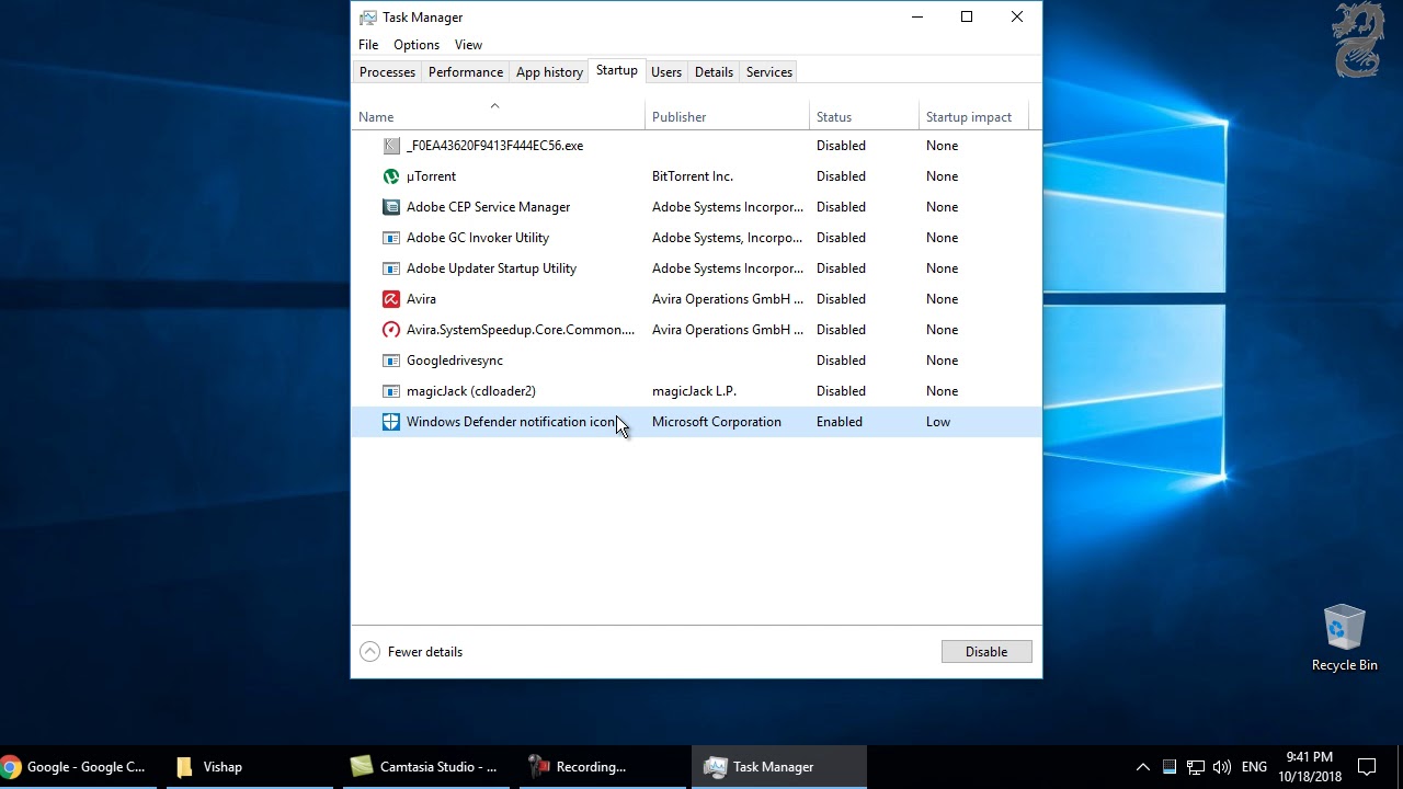How To Disable Windows Defender Security Notification Icon 1280x720 How To Disable Windows Defender Security Notification Icon