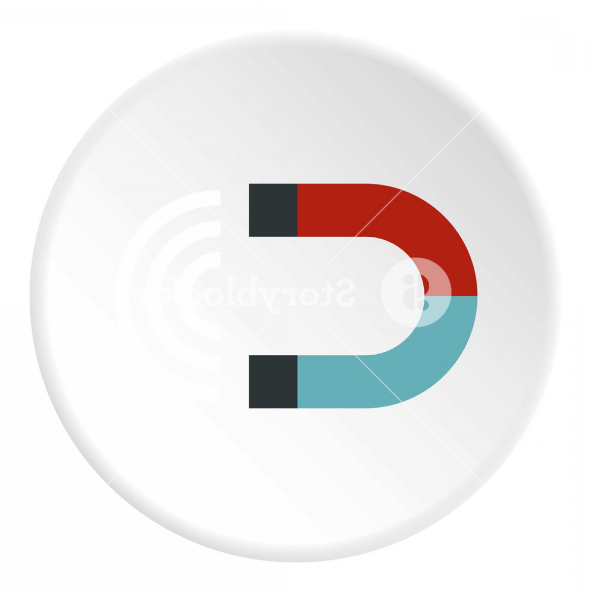 1200x1200 Magnet Icon Flat Illustration Of Magnet Vector Icon For Web Design