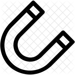 256x256 Magnet Icon Of Line Style